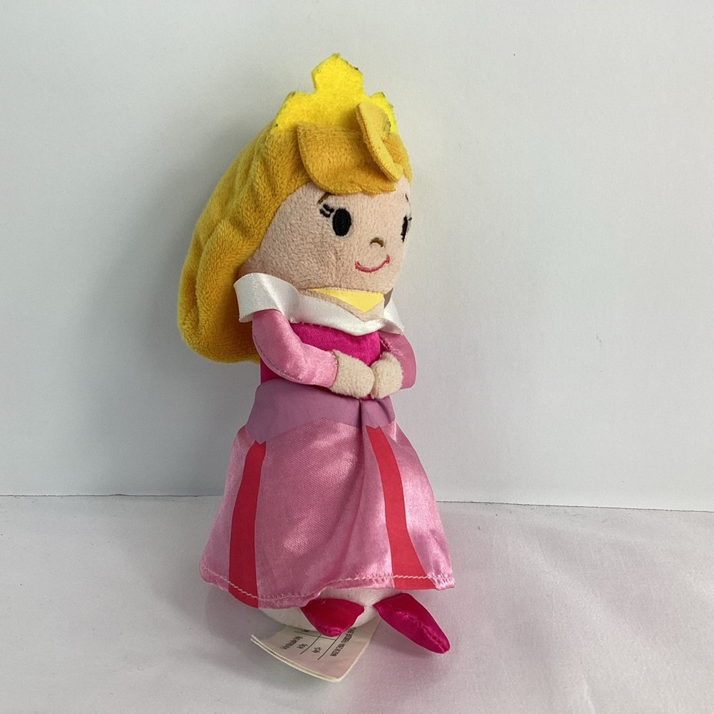 Just Play Disney Princess Aurora Sleeping Beauty Stylized 6” Bean Plush Doll Toy - Picture 3 of 10